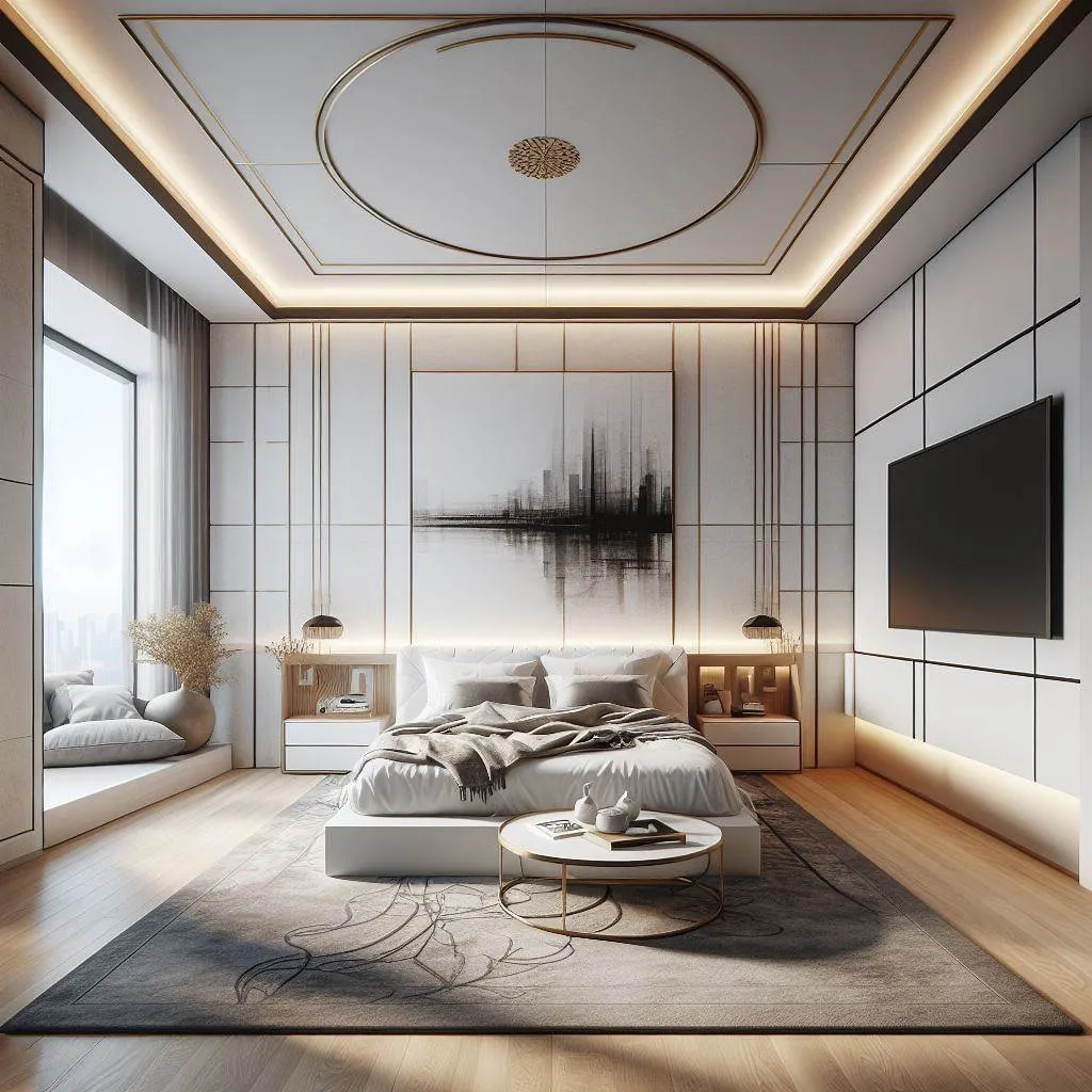 Gypsum board for modern bedrooms